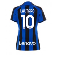 Inter Milan Lautaro Martinez #10 Fußballbekleidung Heimtrikot Damen 2022-23 Kurzarm
